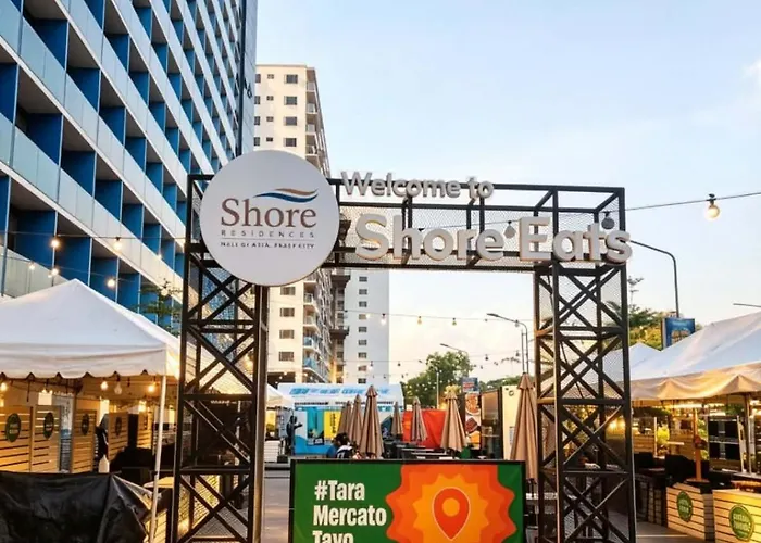 Modern Haven Staycation Near Moa - 1br At Shore3t1 -city View Apartment
